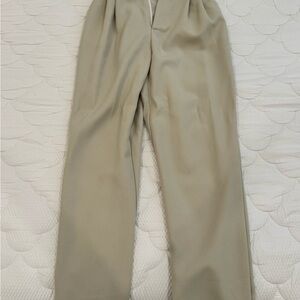 SHEIN Tan Chinos Versatile Cotton-Blend Pants